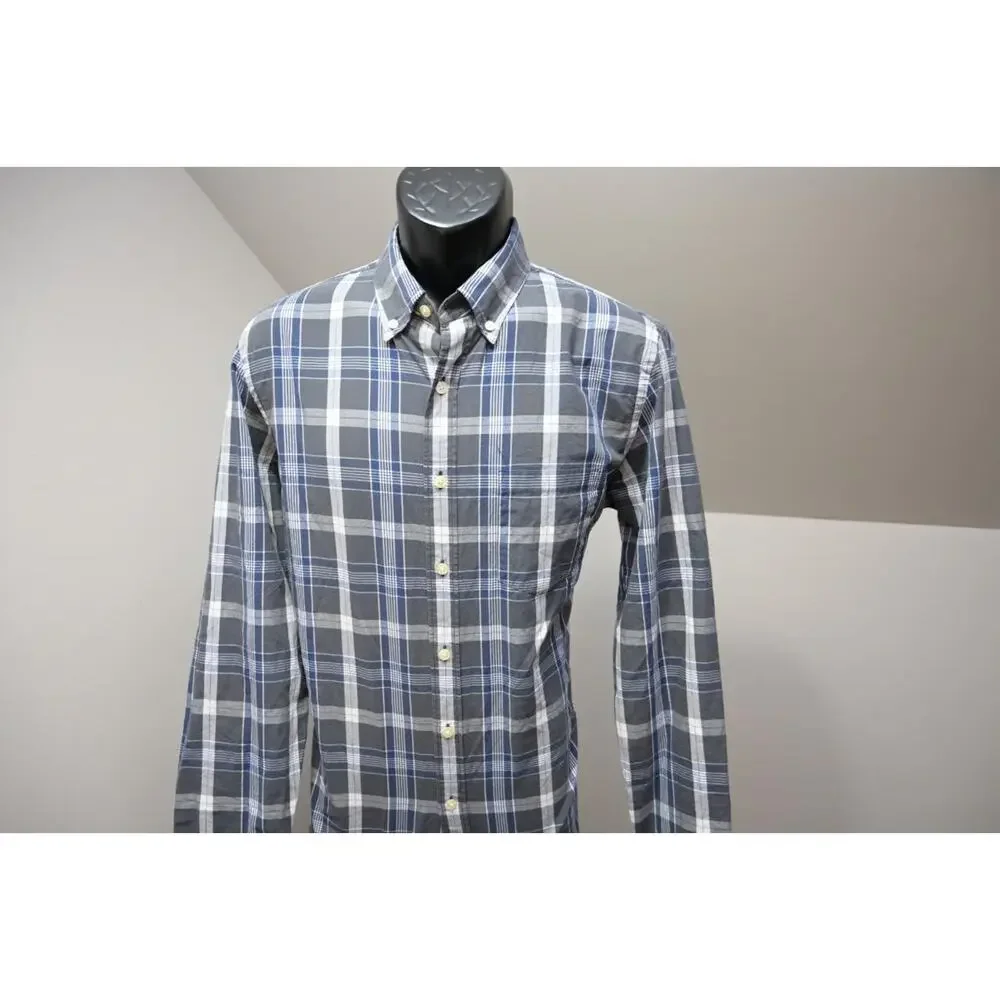 J Crew‎ Dress Shirt Classic Fit Casual Plaid Button Up Long Sleeve Mens Medium